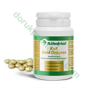 Röhfried K+K Gold Dragees Altın Kaplamalı Hayvansal Protein Hapları 100 Adet