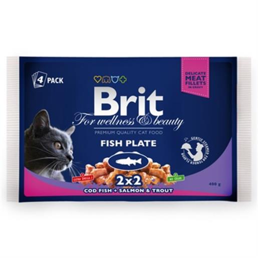 Brit Care Balıklı Lezzet Seçenekleri 4 x 100 Gr Multipack - Brit